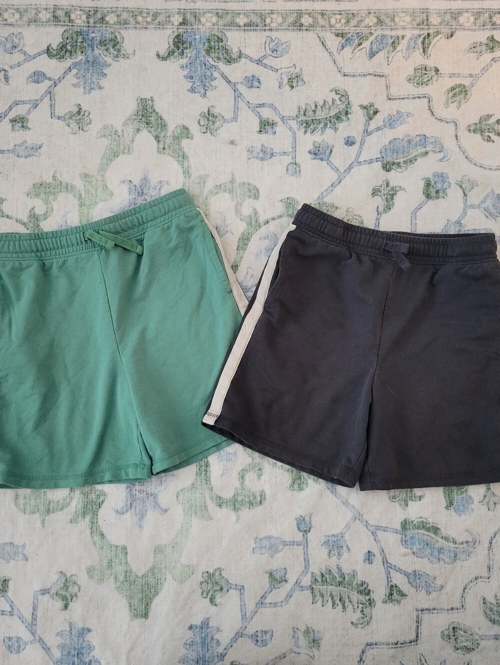 wonder nation Green and Charcoal Athletic Pull-On Shorts